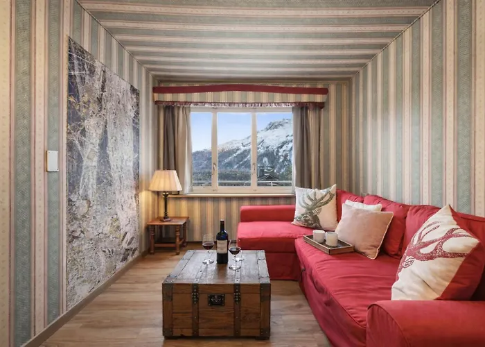 Stmoritz Center Vintage Terrace 180 Full Lake View St. Moritz photo